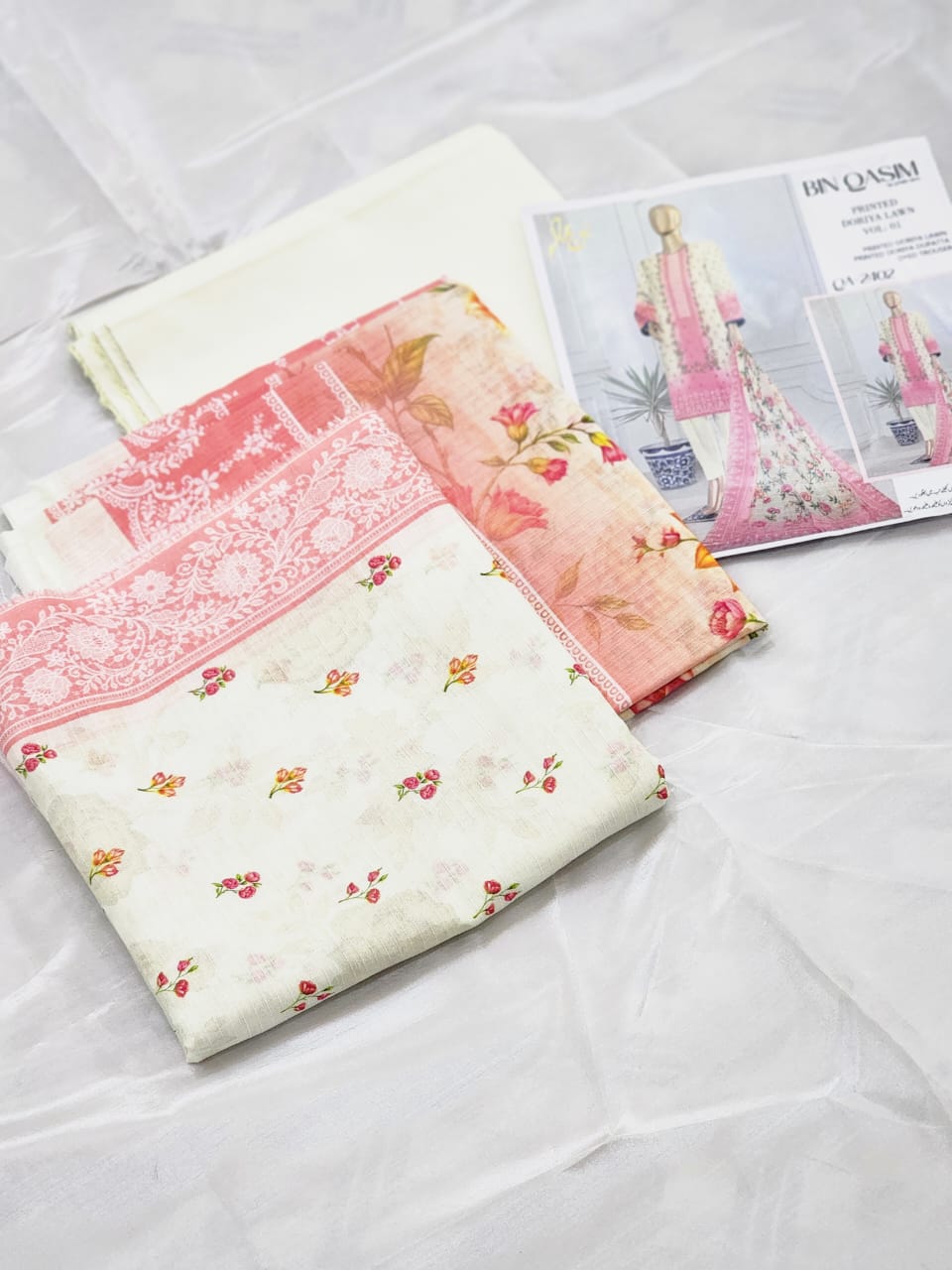 Doria Printed Lawn 2025 New Edition 3 Piece Unstitched Suite