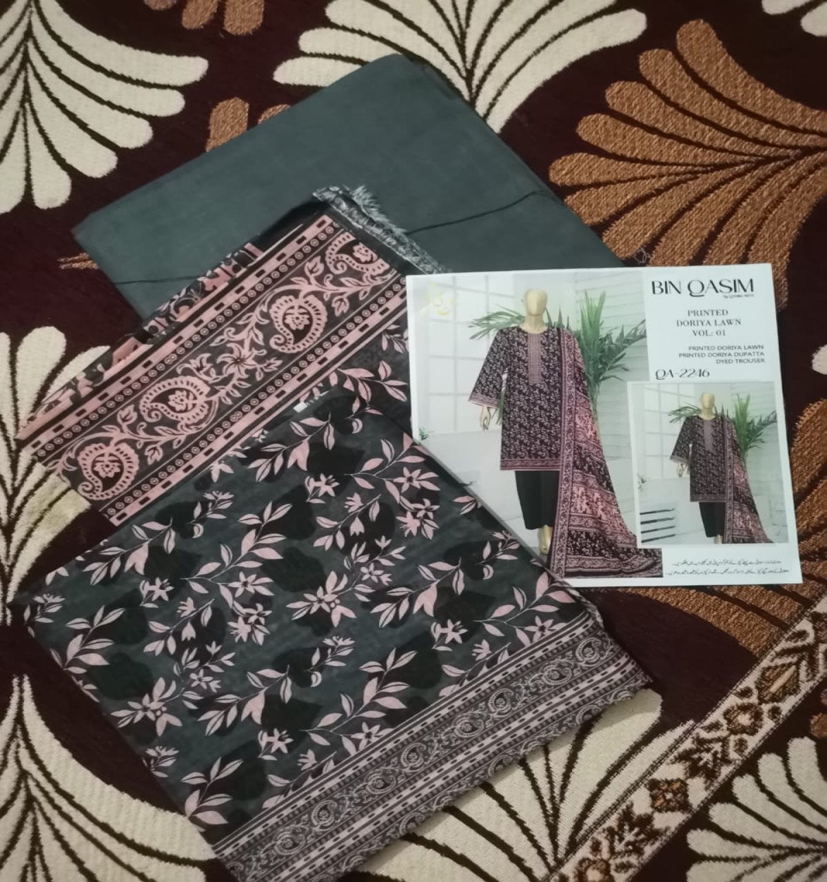 Doria Printed Lawn 2025 Edition 3 Piece Unstitched Suite