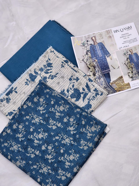 Doria Printed Lawn 2025 Edition 3 Piece Unstitched Suite
